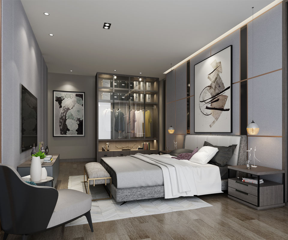 6.jpg 别墅现代时尚卧室2装修效果图