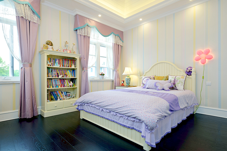 美式混搭儿童卧室装饰设计效果图