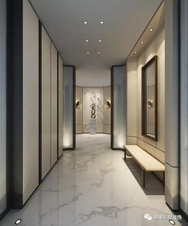 别墅中式走廊装修设计实景图