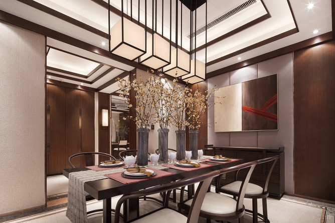 中式餐厅装饰设计效果图