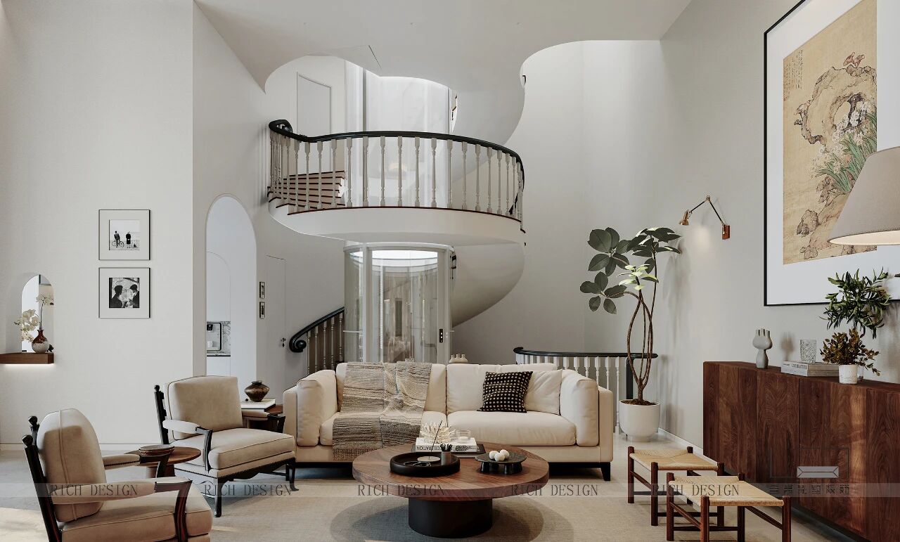 誉巢·城市山谷 | 时光缱绻 静雅成诗别墅装修效果图