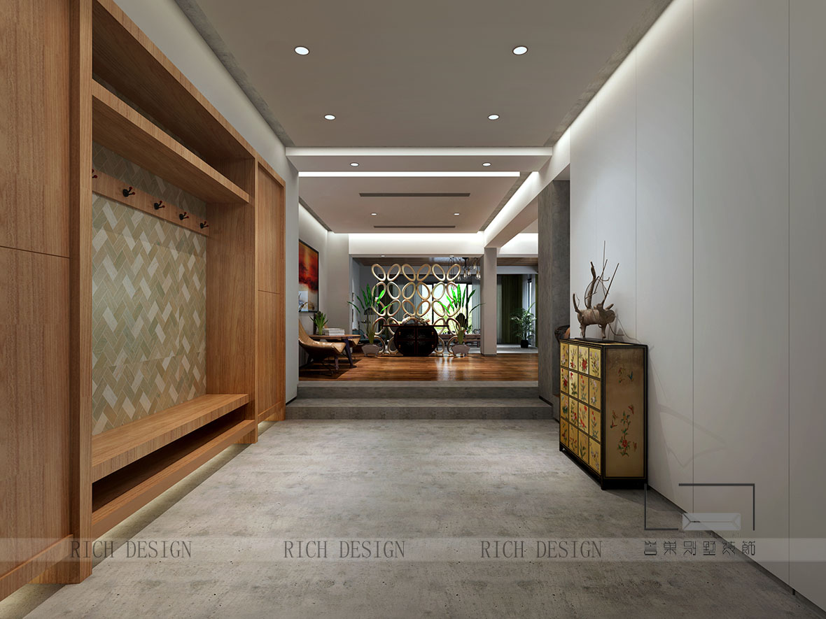 沙河高尔夫古典过道装饰效果图