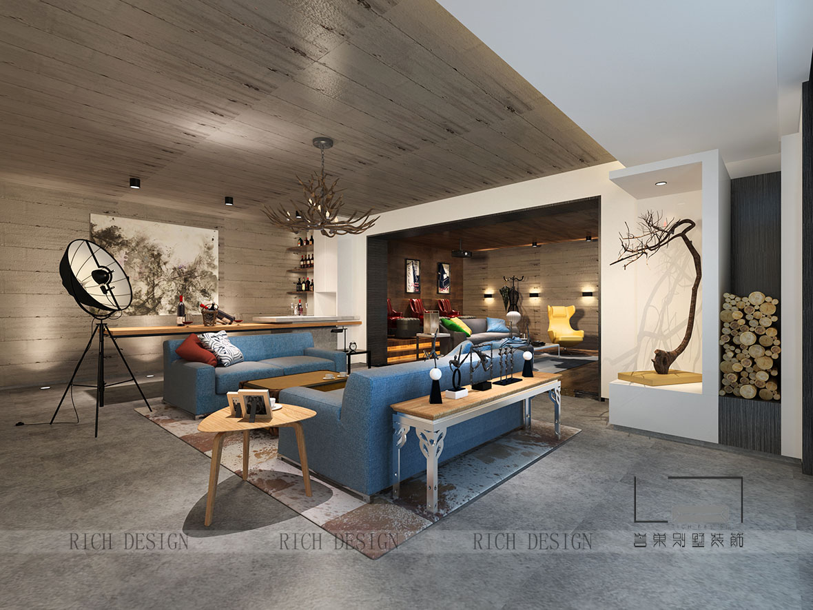 沙河高尔夫古典娱乐室装饰效果图