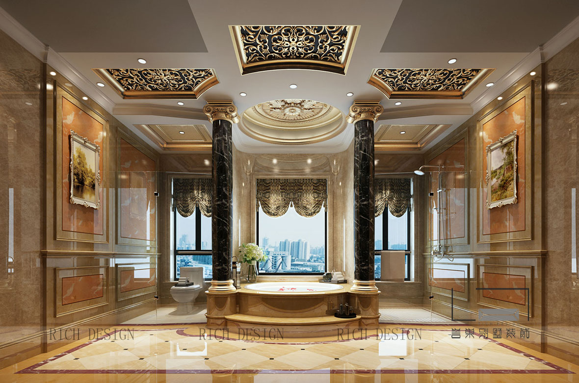 卓越维港现代主卫角度一装修效果图