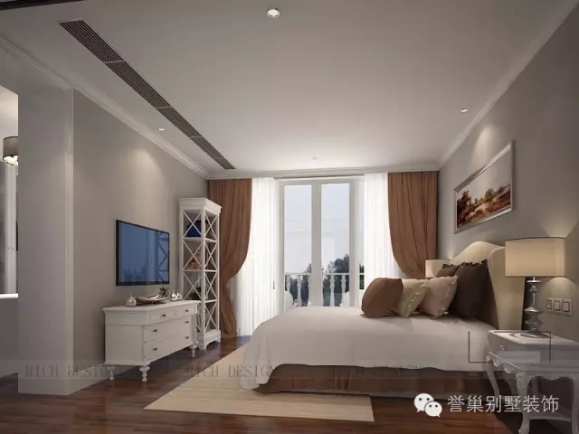 现代美式次卧装潢效果图 现代美式次卧装潢效果图