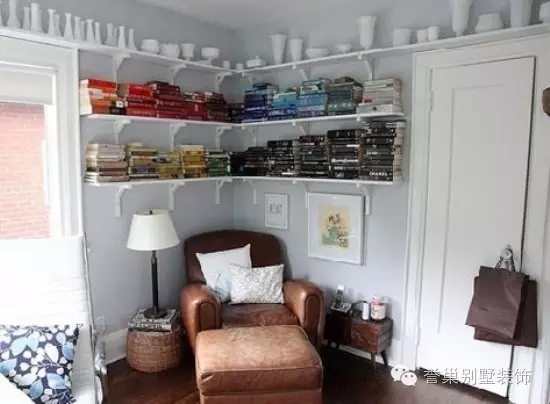 沙发书架装饰设计实景图