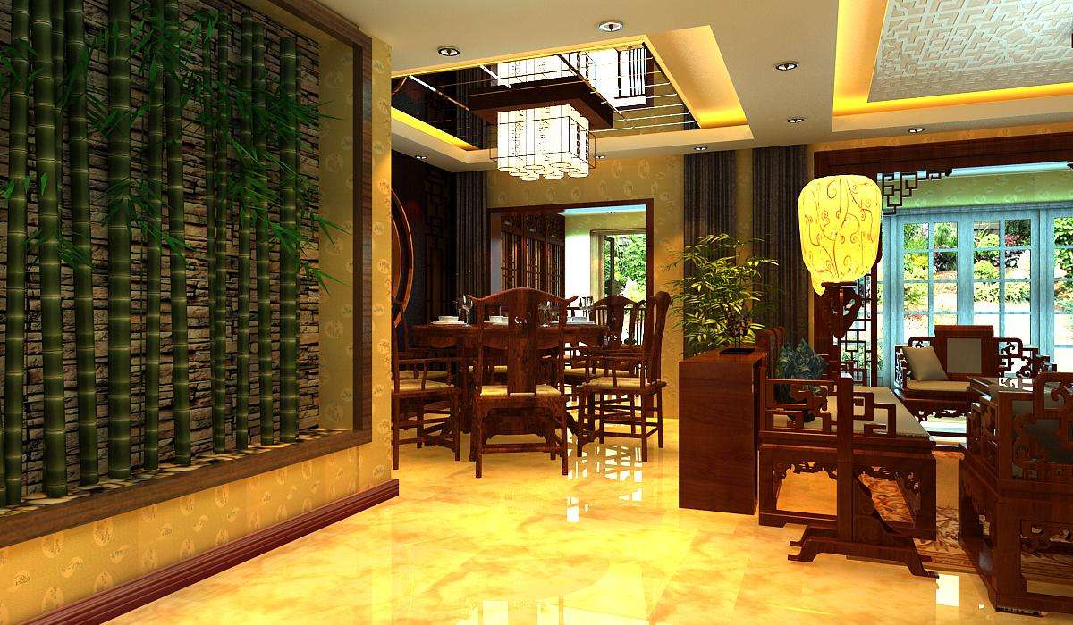 中式餐厅装修效果图