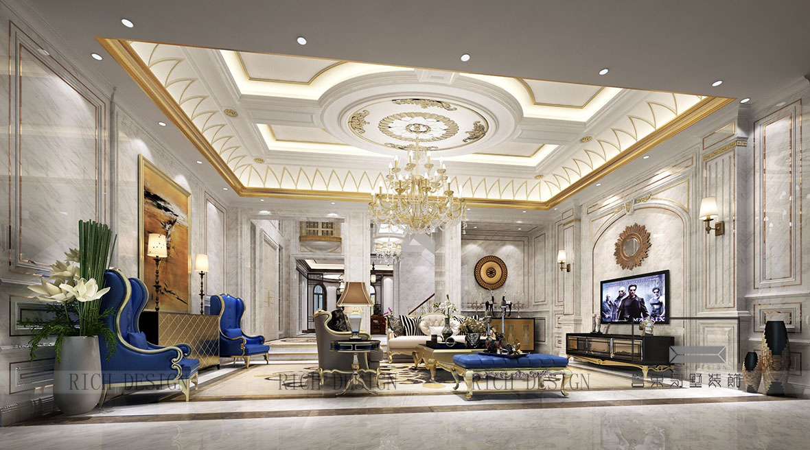 曦城现代客厅装饰设计效果图