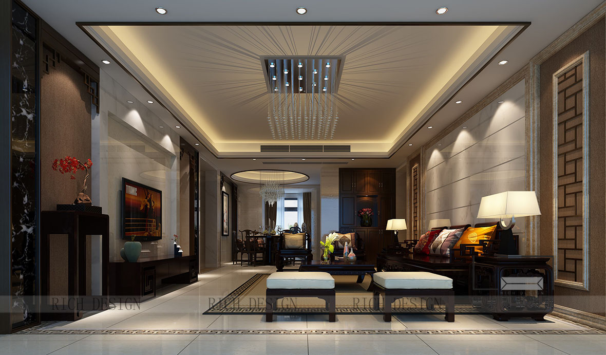 中粮锦云现代客厅装饰设计效果图