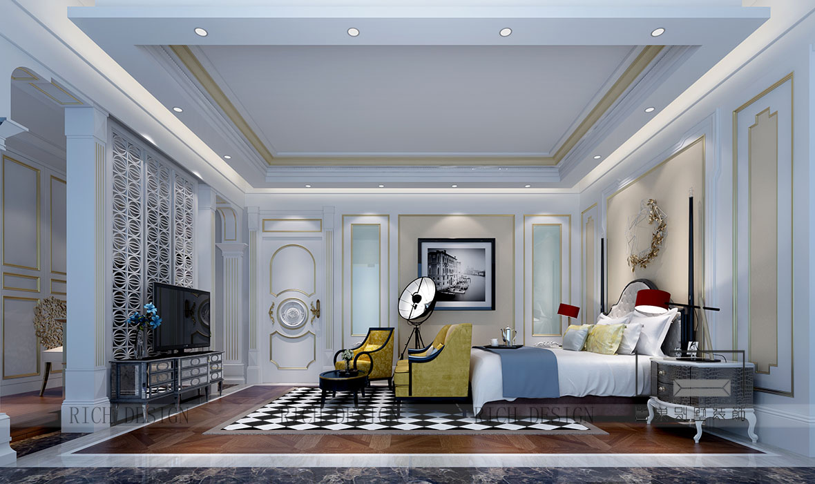  卓越维港现代卧室1装修欣赏图