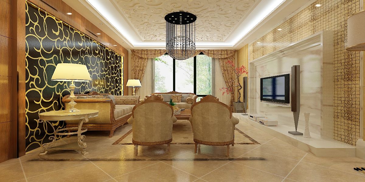 timg (1).jpg 别墅客厅装饰效果图