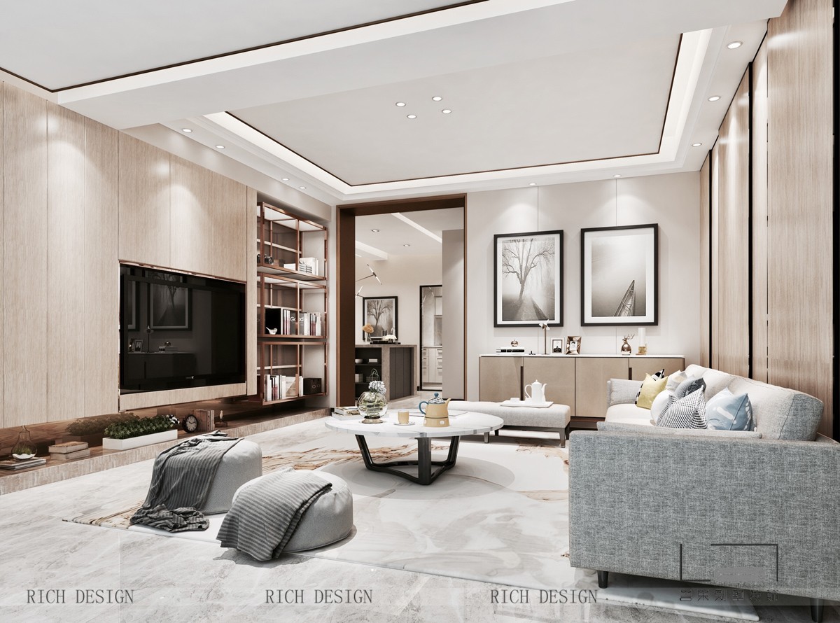 别墅现代客厅装修设计 别墅现代客厅装修设计效果图