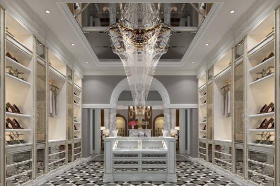 别墅装饰效果图衣帽间