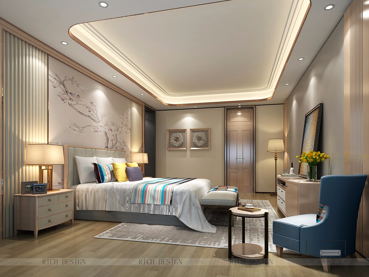 红树别院现代卧室装修设计欣赏图