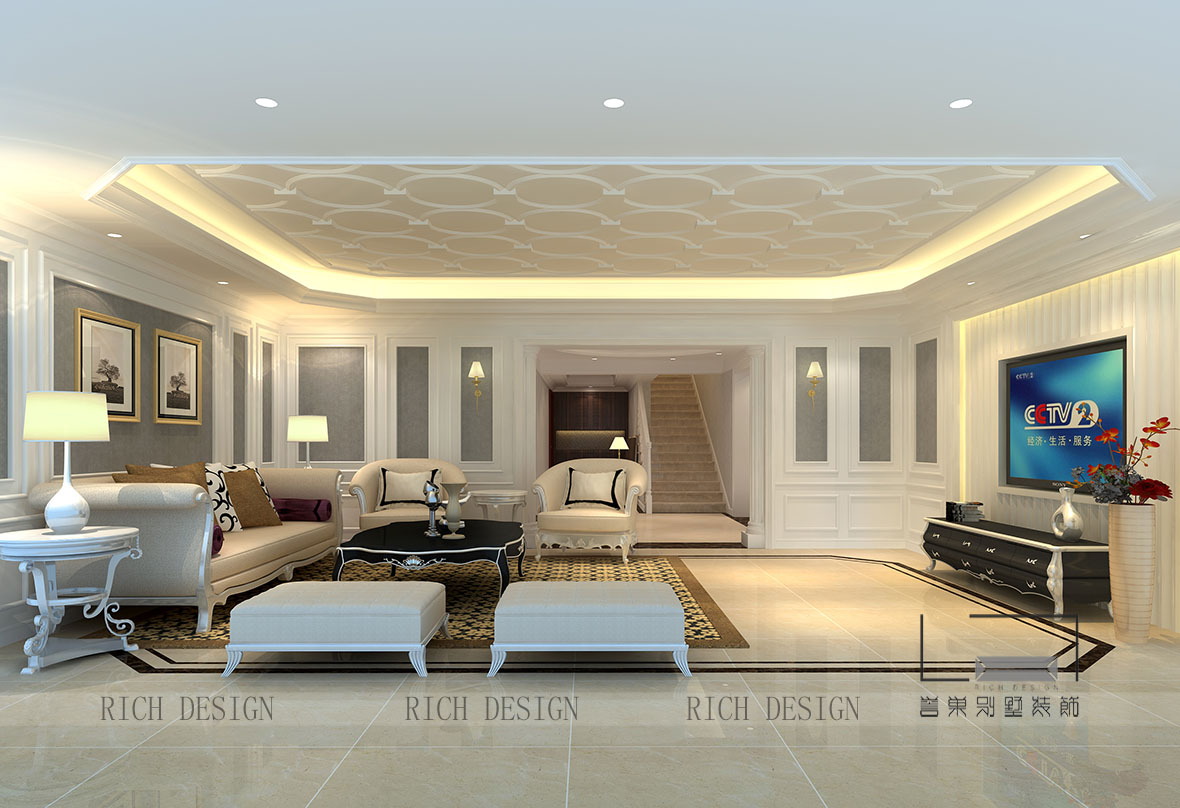 欧式风格的别墅装修效果图 欧式风格的别墅装修效果图