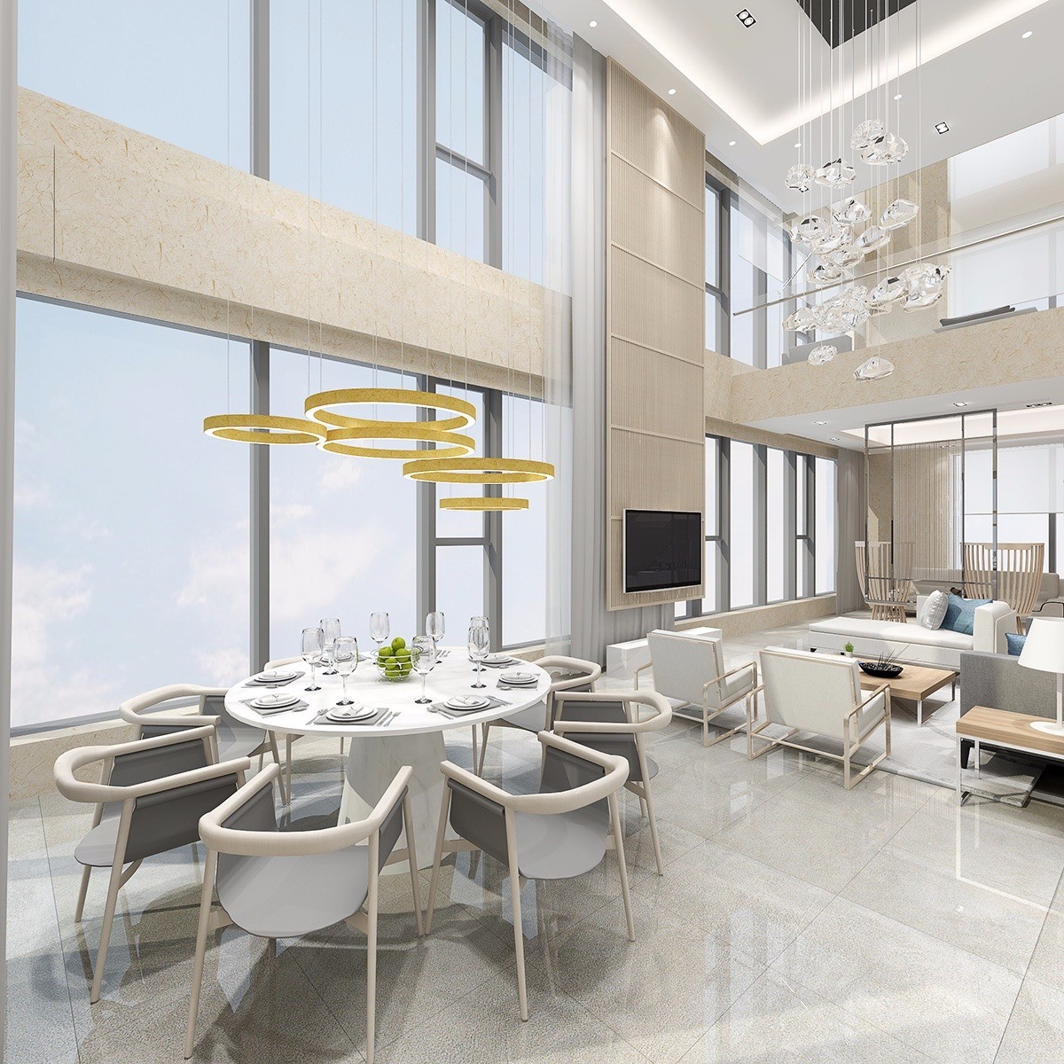 现代餐厅装饰设计效果图