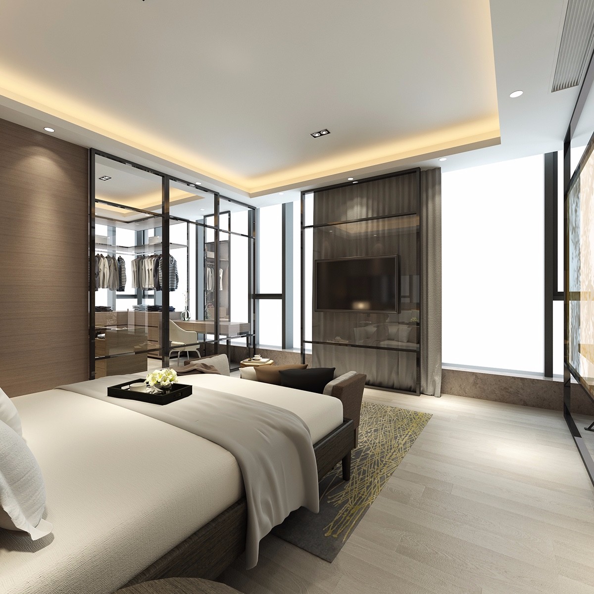 现代卧室装饰设计效果图