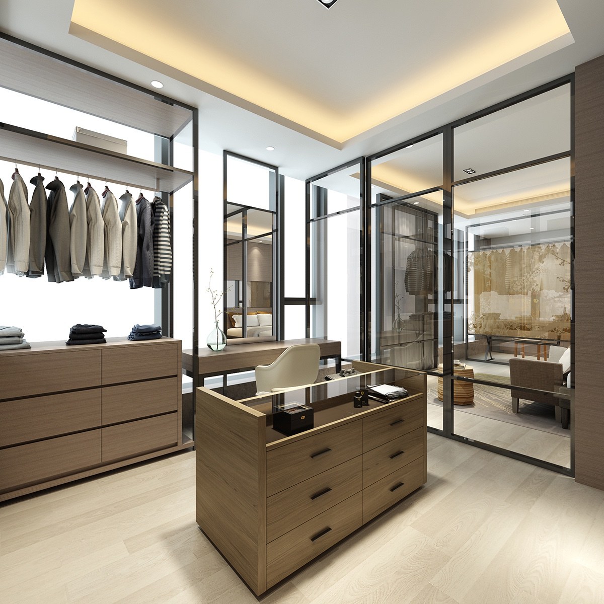 现代衣柜室装饰设计效果图