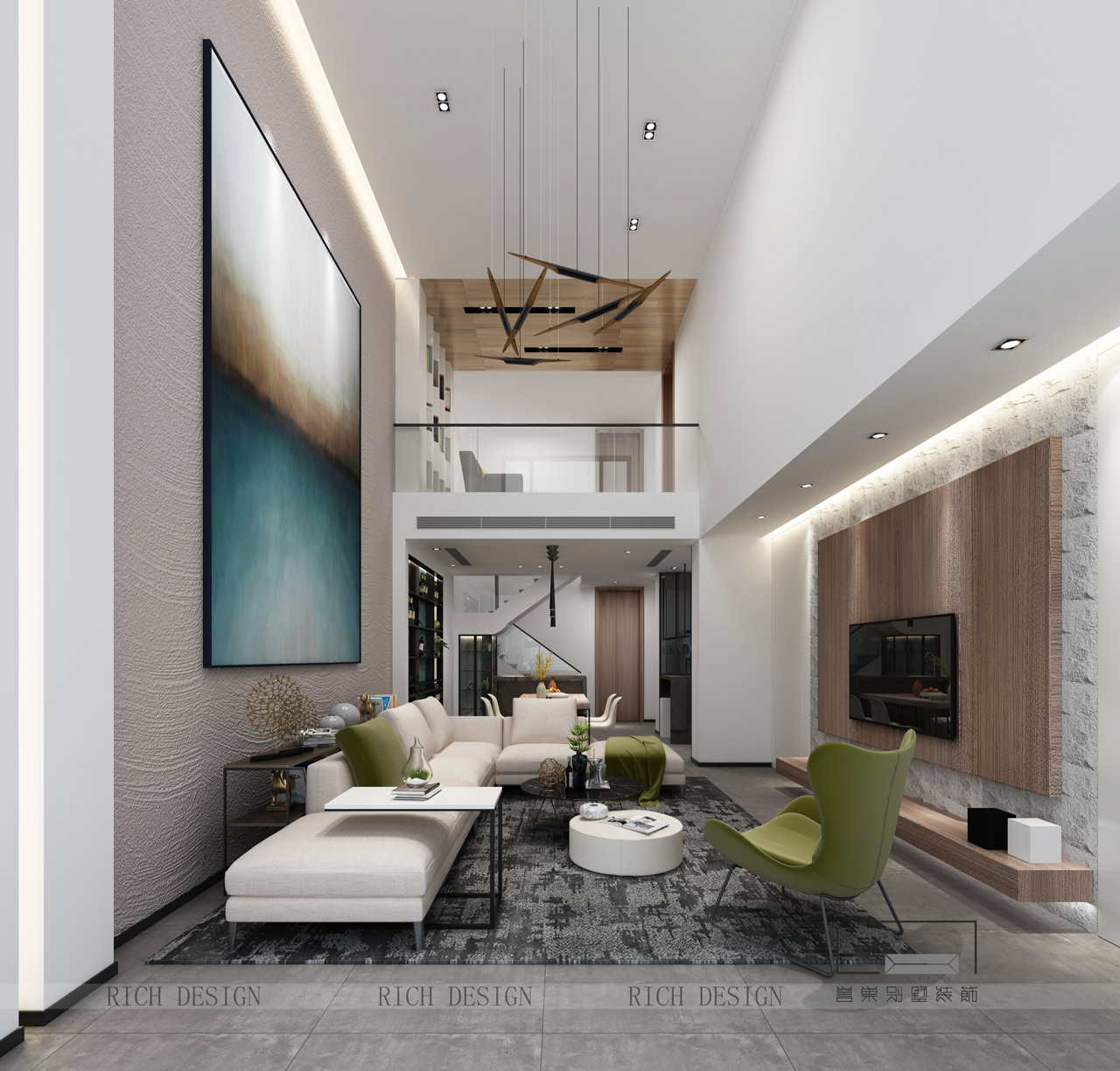 现代客厅装饰设计效果图