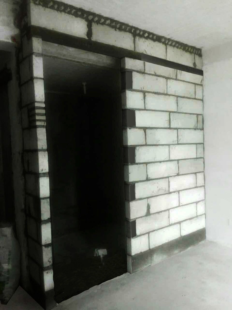 香山美墅装修设计—现场施工砌砖工艺 香山美墅装修设计—现场施工砌砖工艺