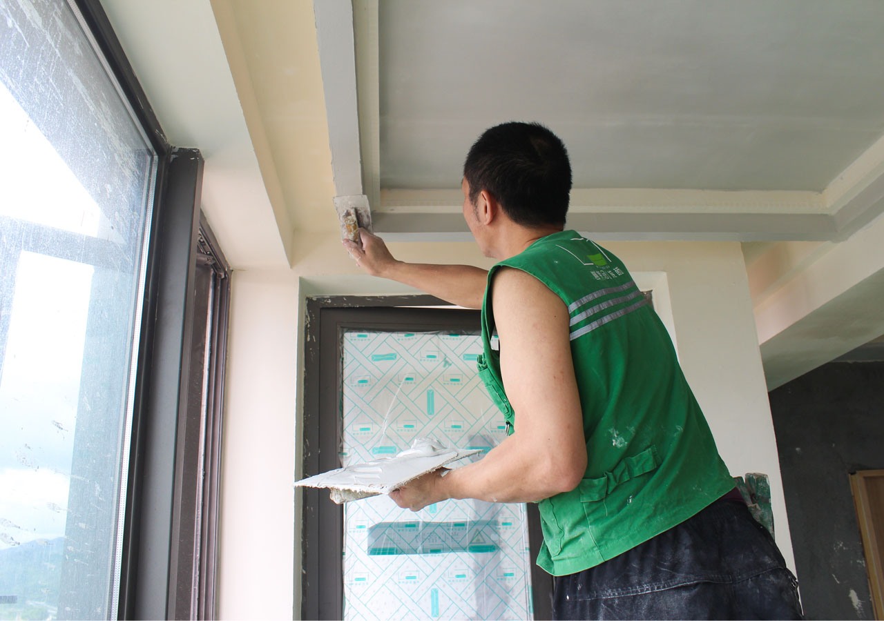 拾乐府别墅装修设计—腻子装饰工艺