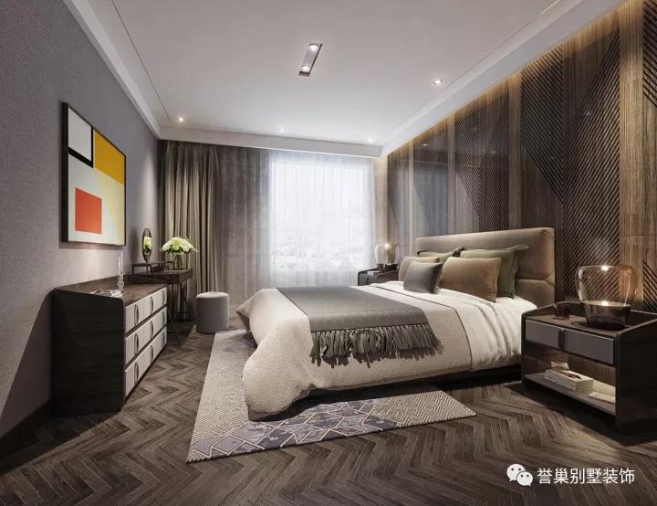 别墅现代卧室装饰设计二效果图