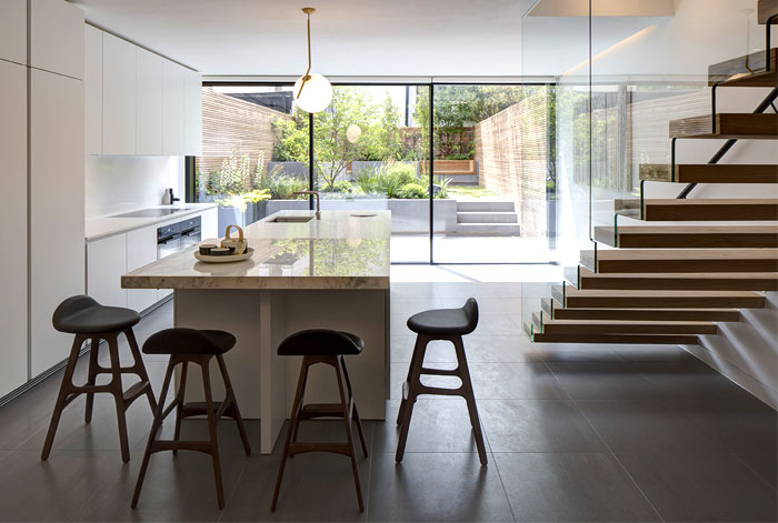 别墅现代厨房装饰实景图