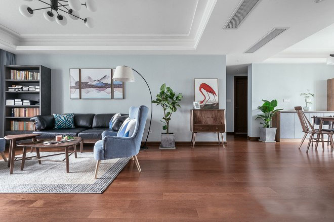 现代别墅客厅装潢效果图