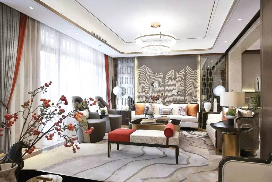 别墅中式装潢效果图