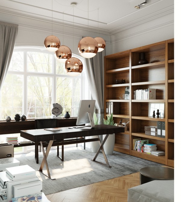 别墅办公装饰实景图