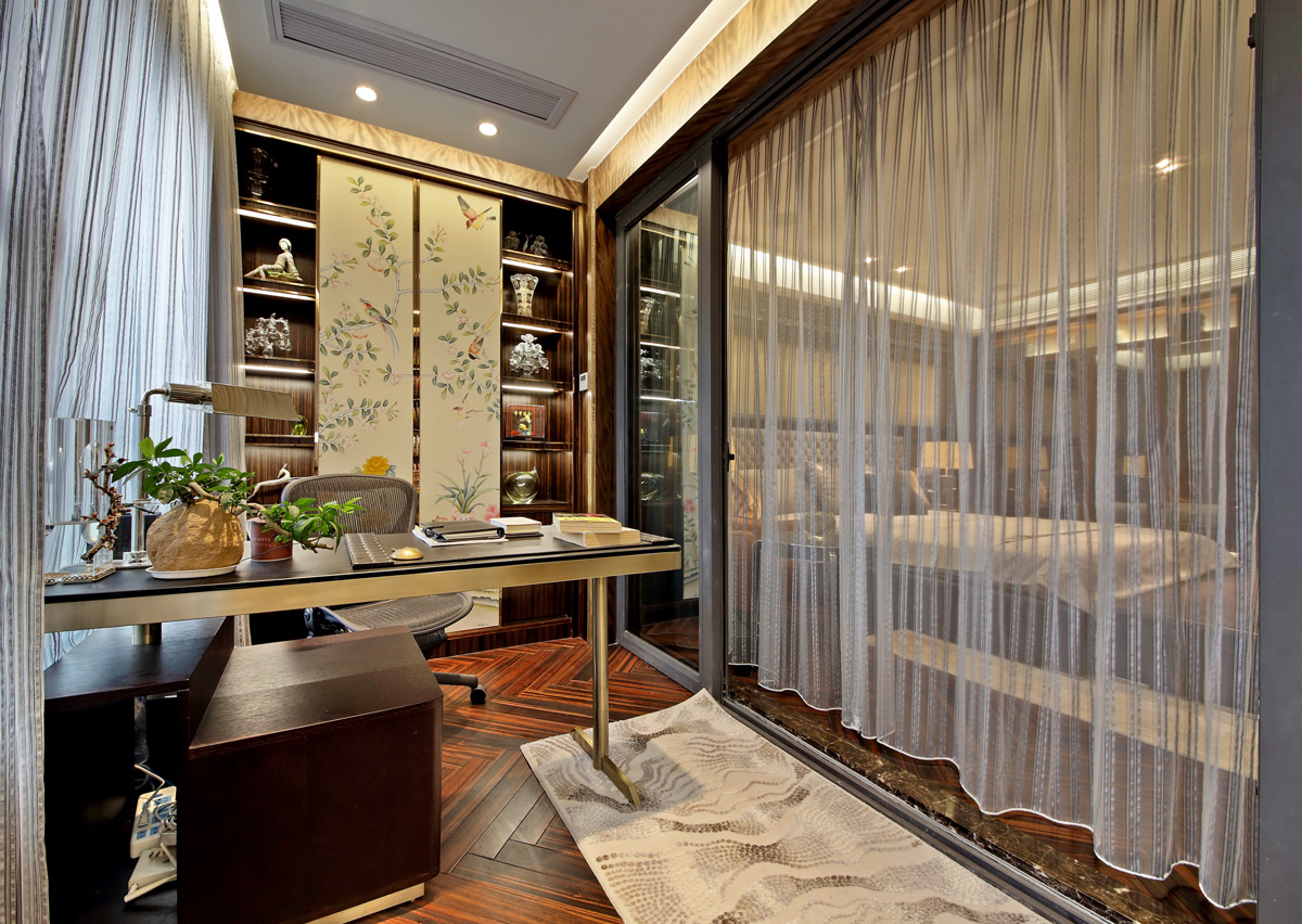 现代别墅办公装饰实景图