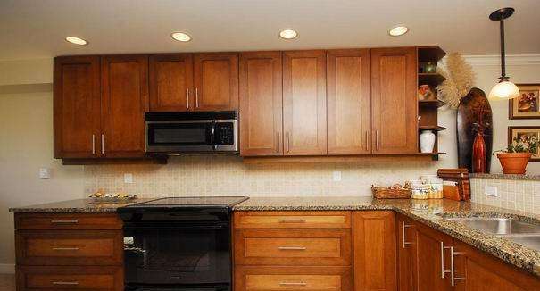 别墅厨房装修台面风格三