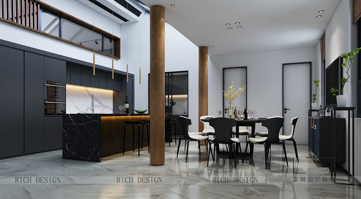 现代餐厅装饰设计效果图