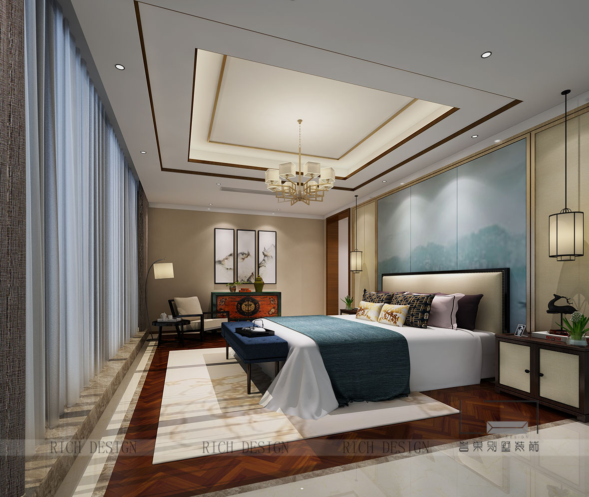 别墅主卧装修风格三效果图