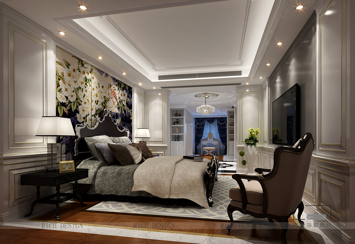 别墅主卧装修效果图