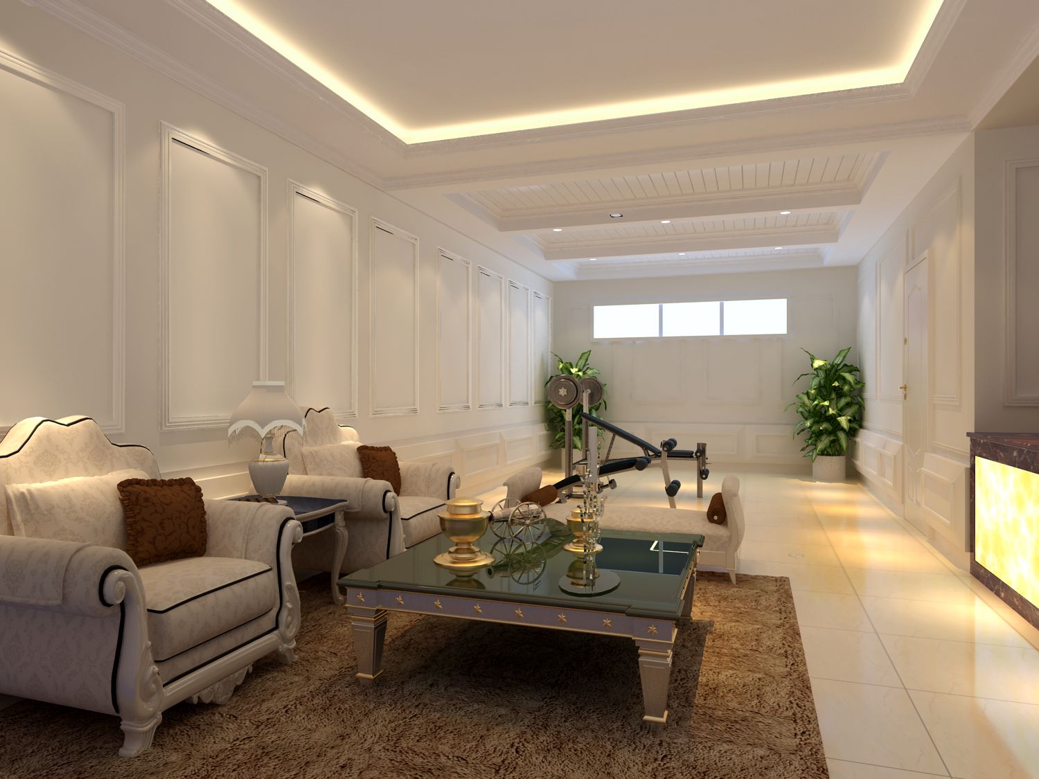 欧式客厅装修实景图