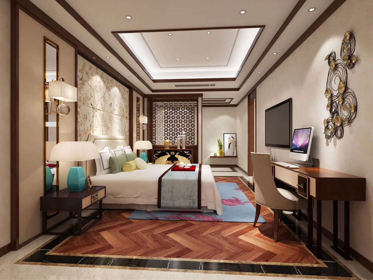 中式卧室装修效果图