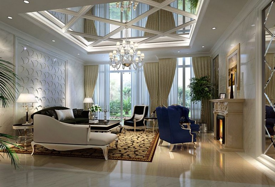 别墅客厅装修效果图