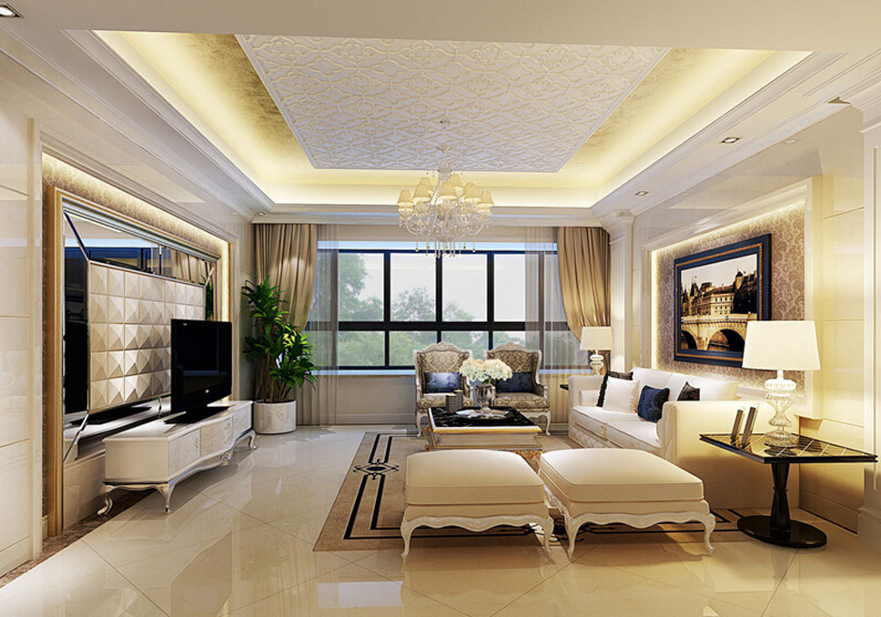 欧式客厅装修效果图