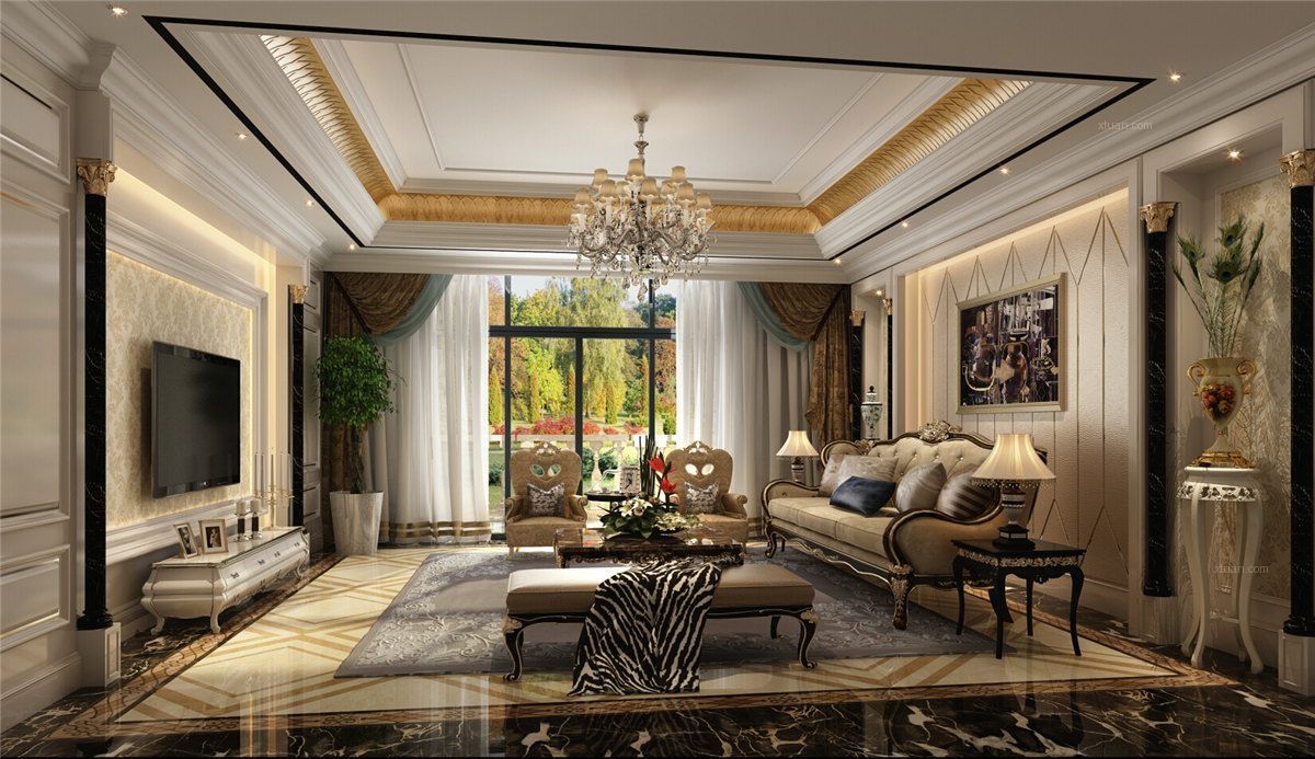 别墅客厅装修效果图