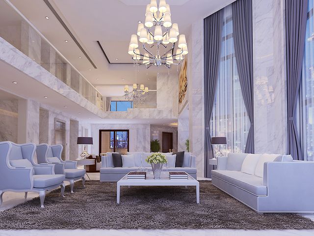 简欧别墅客厅装饰 简欧别墅客厅装饰