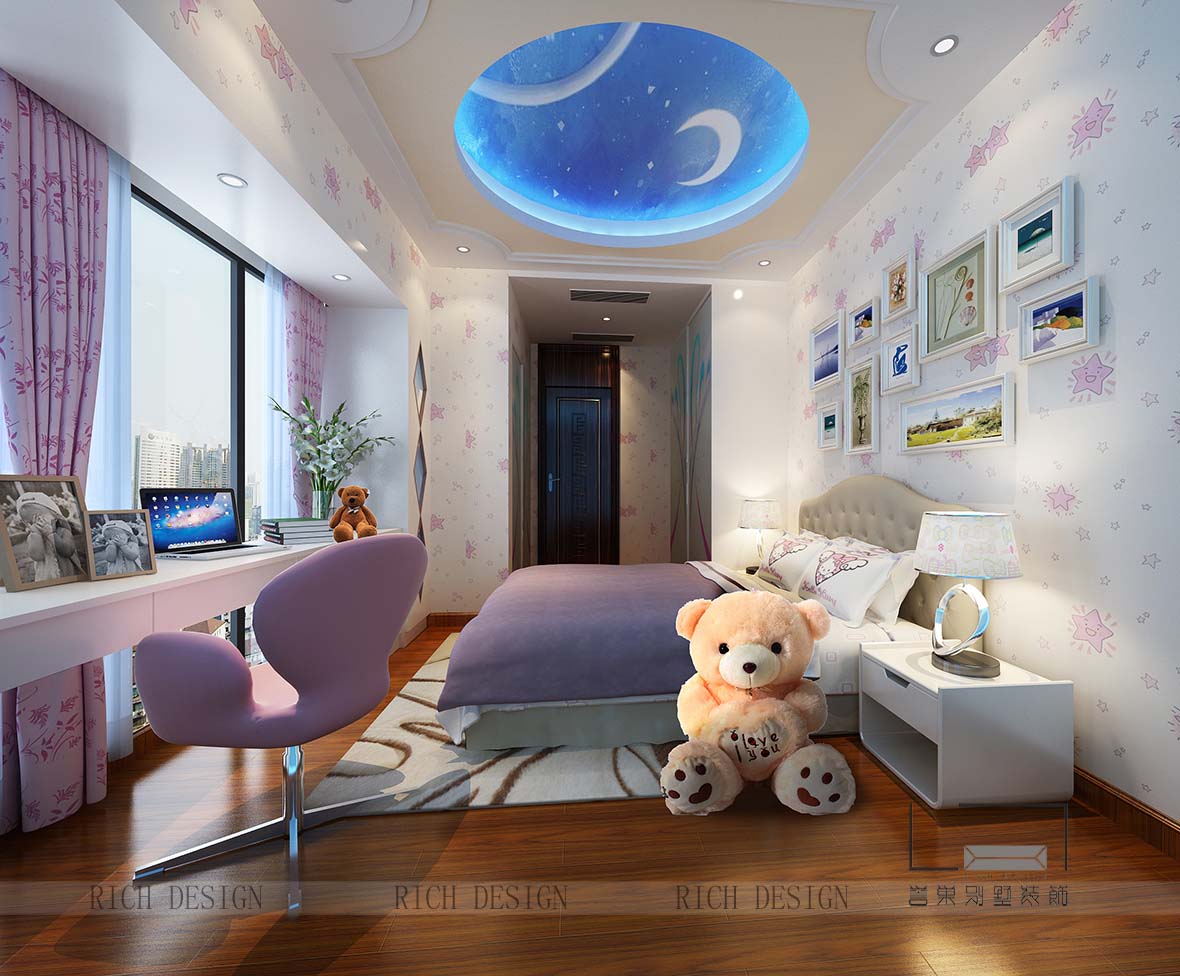 儿童房装饰窗帘效果图 儿童房装饰窗帘效果图