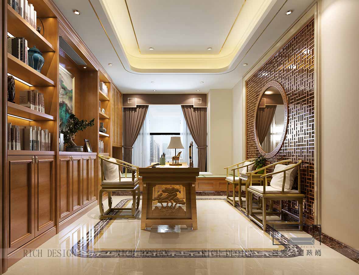 中式书房装修设计 中式书房装修设计