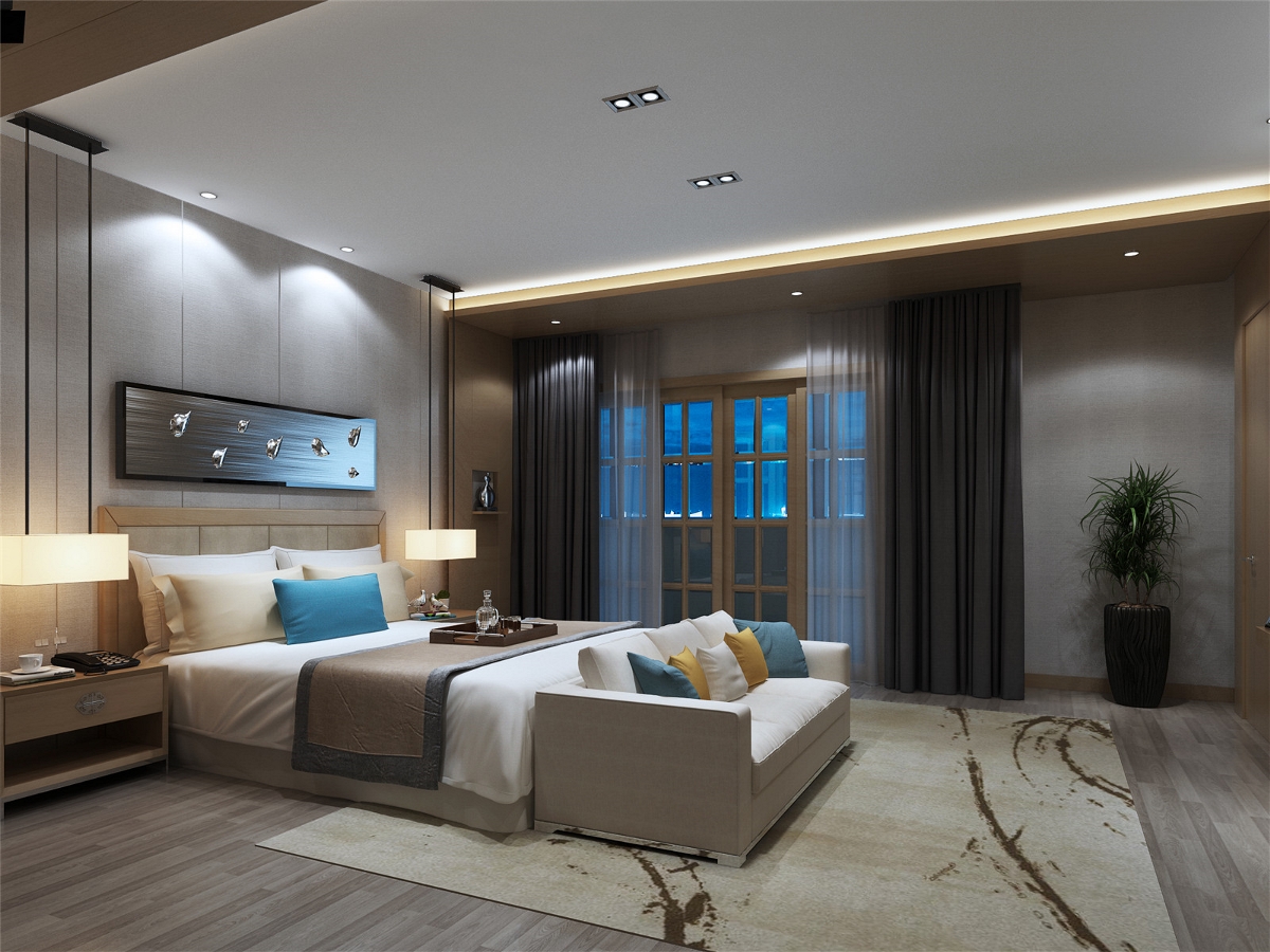 别墅装修设计卧室效果图