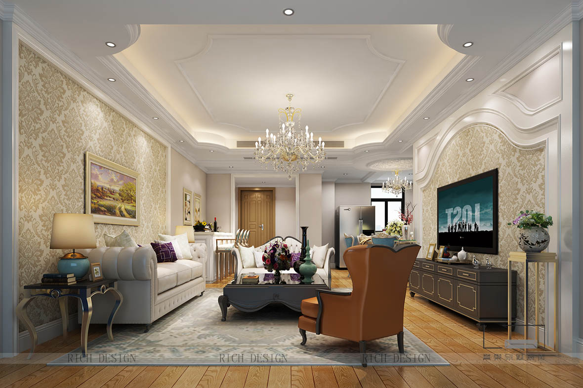 欧式客厅装饰效果图