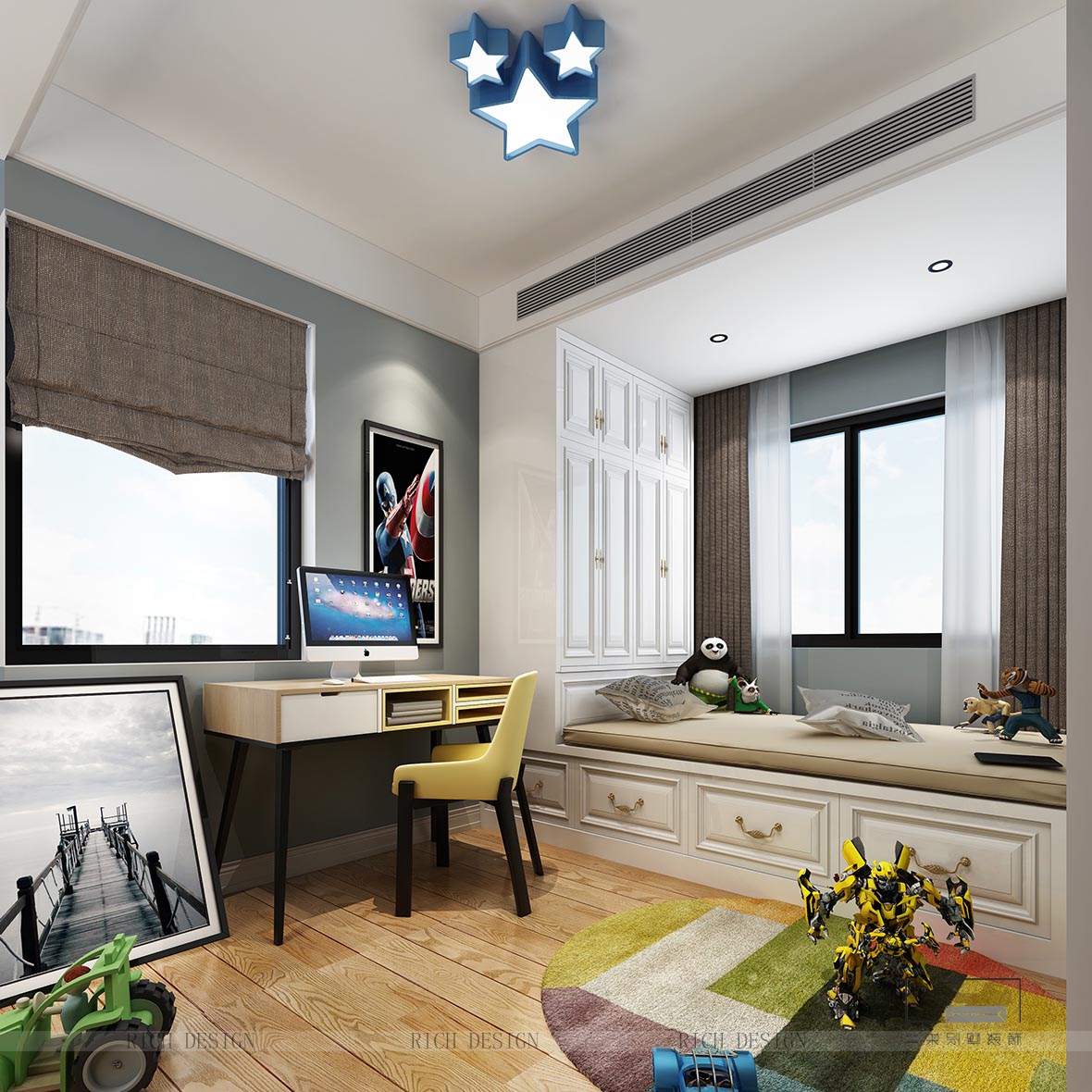 欧式儿童房装饰效果图