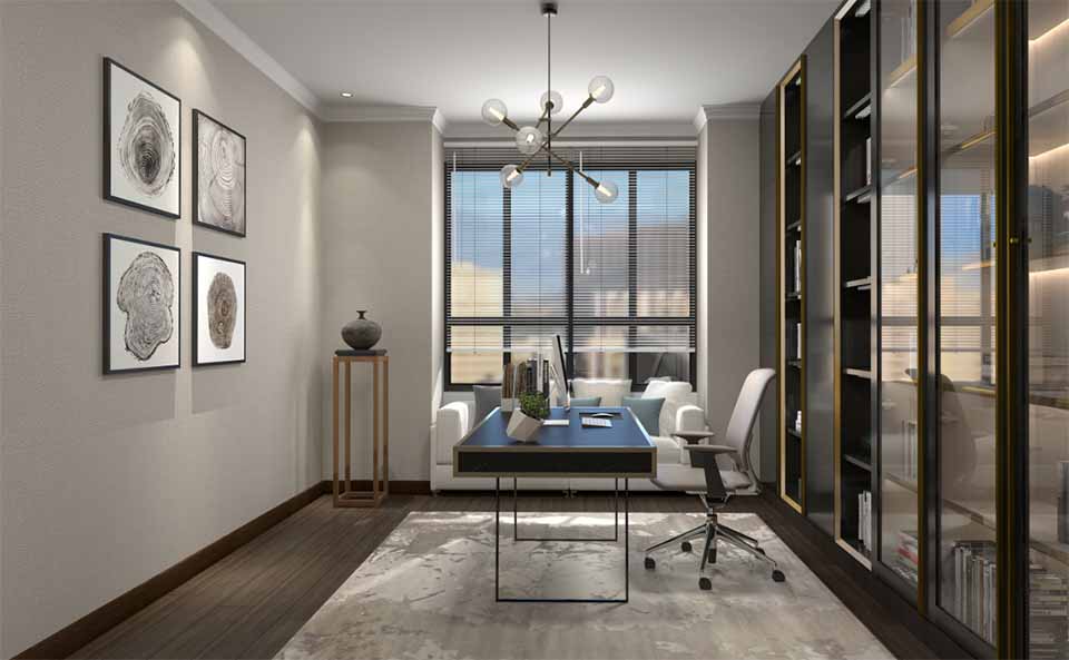 别墅书房装修设计效果图